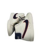 Tenisi barbati Nike 40, imitatie de piele, piele, alb - imagine 4