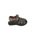 Sandale copii Bama, 31, material textil, piele, gri