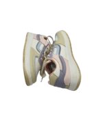 Adidasi dama 40, imitatie de piele, alb gri roz - imagine 4