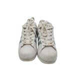 Adidasi dama Adidas, 36, imitatie de piele, alb gri - imagine 3