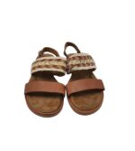 Sandale dama Cox, 39, material textil, piele, maro - imagine 3
