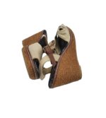 Sandale dama PrimaDonna, 40, material textil, bej - imagine 4