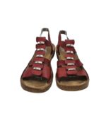 Sandale dama Rieker, 39, imitatie de piele, material textil, rosu - imagine 4