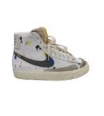 Tenisi barbati Nike, 44, imitatie de piele, piele intoarsa, alb