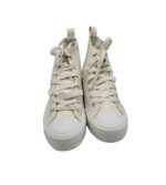 Tenisi dama Primark 37, imitatie de piele, alb - imagine 3