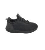Adidasi barbati Skechers, 42, material textil, piele, negru