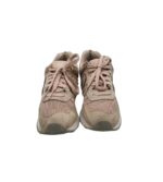 Adidasi dama New Balance, 36, piele intoarsa, material textil, roz bej - imagine 3