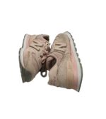 Adidasi dama New Balance, 36, piele intoarsa, material textil, roz bej - imagine 4