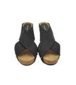 Saboti dama Dune, 41, material textil, negru - imagine 3