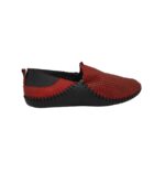 Mocasini barbati Sibore, 44, imitatie de piele, piele, negru rosu