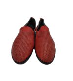 Mocasini barbati Sibore, 44, imitatie de piele, piele, negru rosu - imagine 3