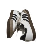 Adidasi barbati Adidas, 45, piele intoarsa, piele, alb - imagine 4