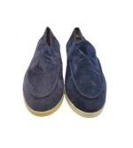 Mocasini  barbati  44, material textil, albastru - imagine 3