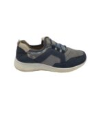 Adidasi dama Footflexx, 39, imitatie de piele, gri albastru