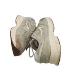 Adidasi barbati Stmp, 42, imitatie de piele, piele intoarsa, gri - imagine 4