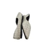 Balerini dama Fashion, 41, material textil, alb gri - imagine 4