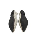 Balerini dama Fashion, 41, material textil, alb gri - imagine 5