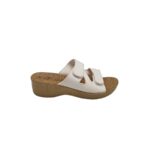 Saboti dama Bio Comfort, 39, imitatie de piele, alb