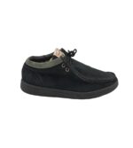 Mocasini barbati Penguin, 43, piele intoarsa, negru