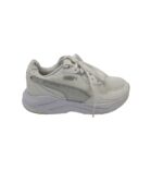 Adidasi dama Puma, 38, imitatie de piele, material textil, alb