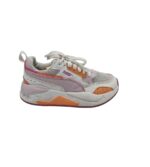 Adidasi dama Puma 38, imitatie de piele, material textil, alb mov