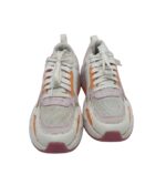 Adidasi dama Puma 38, imitatie de piele, material textil, alb mov - imagine 3