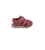Sandale copii 28, imitatie de piele, material textil, roz
