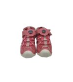 Sandale copii 28, imitatie de piele, material textil, roz - imagine 3