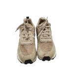 Adidasi dama Stradivarius, 39, material textil, bej - imagine 3