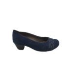 Pantofi dama Jenny 38, material textil, bleumarin