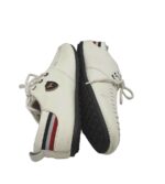 Mocasini barbati  42, imitatie de piele, alb - imagine 4