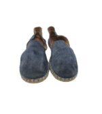 Espadrile unisex Iza, 42, piele intoarsa, bleumarin - imagine 3