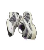 Adidasi dama Sport, 39, imitatie de piele, material textil, alb  gri - imagine 4
