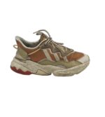 Adidasi barbati Adidas, 45, imitatie de piele, material textil, piele, alb maro