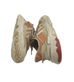 Adidasi barbati Adidas, 45, imitatie de piele, material textil, piele, alb maro - imagine 4