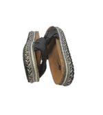 Saboti dama 39, imitatie de piele, negru - imagine 4