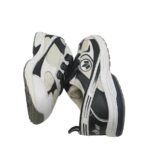 Adidasi barbati Lico, 44, imitatie de piele, material textil, alb negru - imagine 4