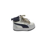 Adidasi copii Puma, 31, imitatie de piele, alb gri negru