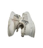 Adidasi dama  Fashion, 39, imitatie de piele, material textil, alb - imagine 4