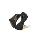 Pantofi dama Divine, 36, material textil, negru - imagine 4