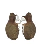 Sandale dama 41, imitatie de piele, alb - imagine 5