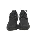 Adidasi barbati Adidas, 44, imitatie de piele, material textil, negru - imagine 3
