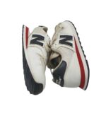 Adidasi barbati New Balance, 41, imitatie de piele, material textil, alb - imagine 4