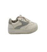 Adidasi dama 39, imitatie de piele, alb gri