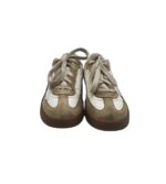 Adidasi copii Puma, 33, imitatie de piele, piele intoarsa, alb gri - imagine 3