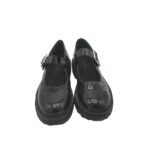 Balerini copii Reserved, 35, imitatie de piele, negru - imagine 3