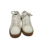 Tenisi dama Ecoalf, 37, imitatie de piele, piele intoarsa, material textil, alb - imagine 3