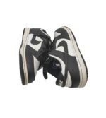 Adidasi copii Nike, 35, imitatie de piele, piele, alb negru - imagine 4