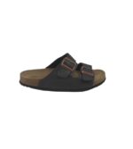 Saboti barbati Supersoft, 43, imitatie de piele, negru