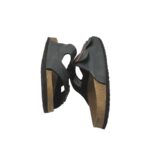 Saboti barbati Supersoft, 43, imitatie de piele, negru - imagine 4